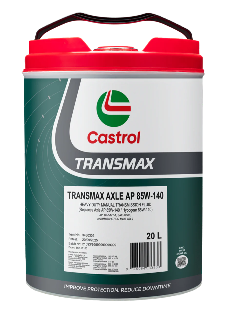 AXLE AP 85W140 GEAR 20L
