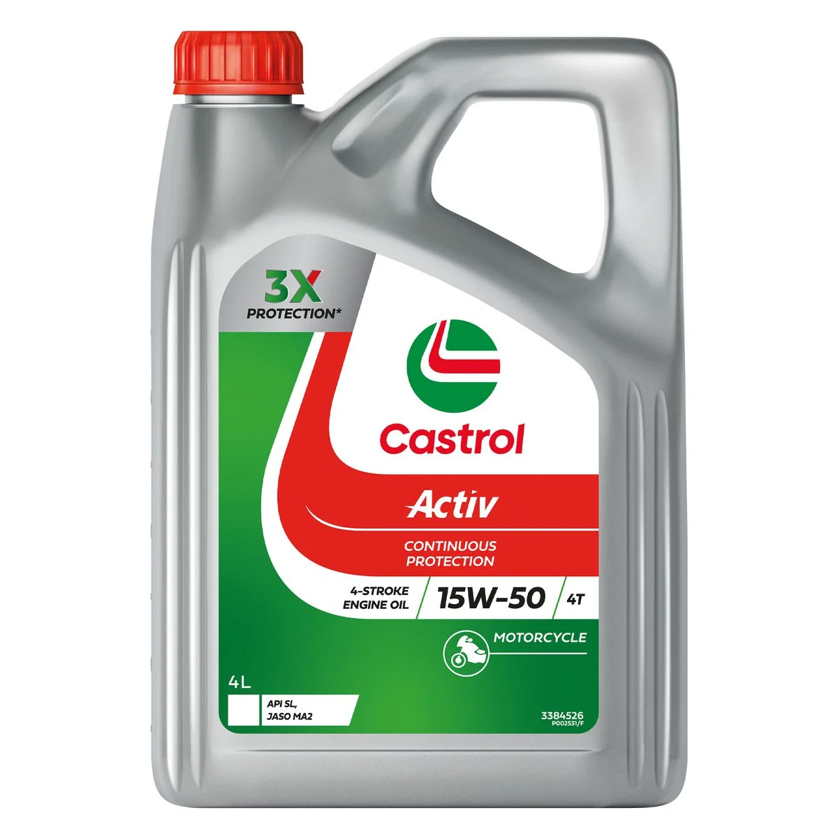 CASTROL ACTIV 4T 15W-50 4L