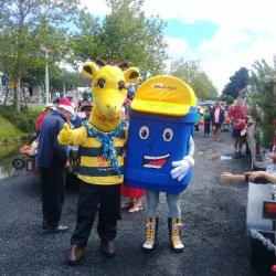 ROGER REFILL & HAROLD AT CHRISTMAS PARADE