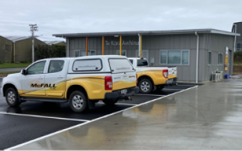 TARANAKI YARD & OFFICES ALMOST COMPLETE