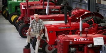 Tractor enthusiast fuels his passion for machines